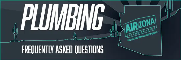 ZONA FAQ Title Banner Zona Plumbing